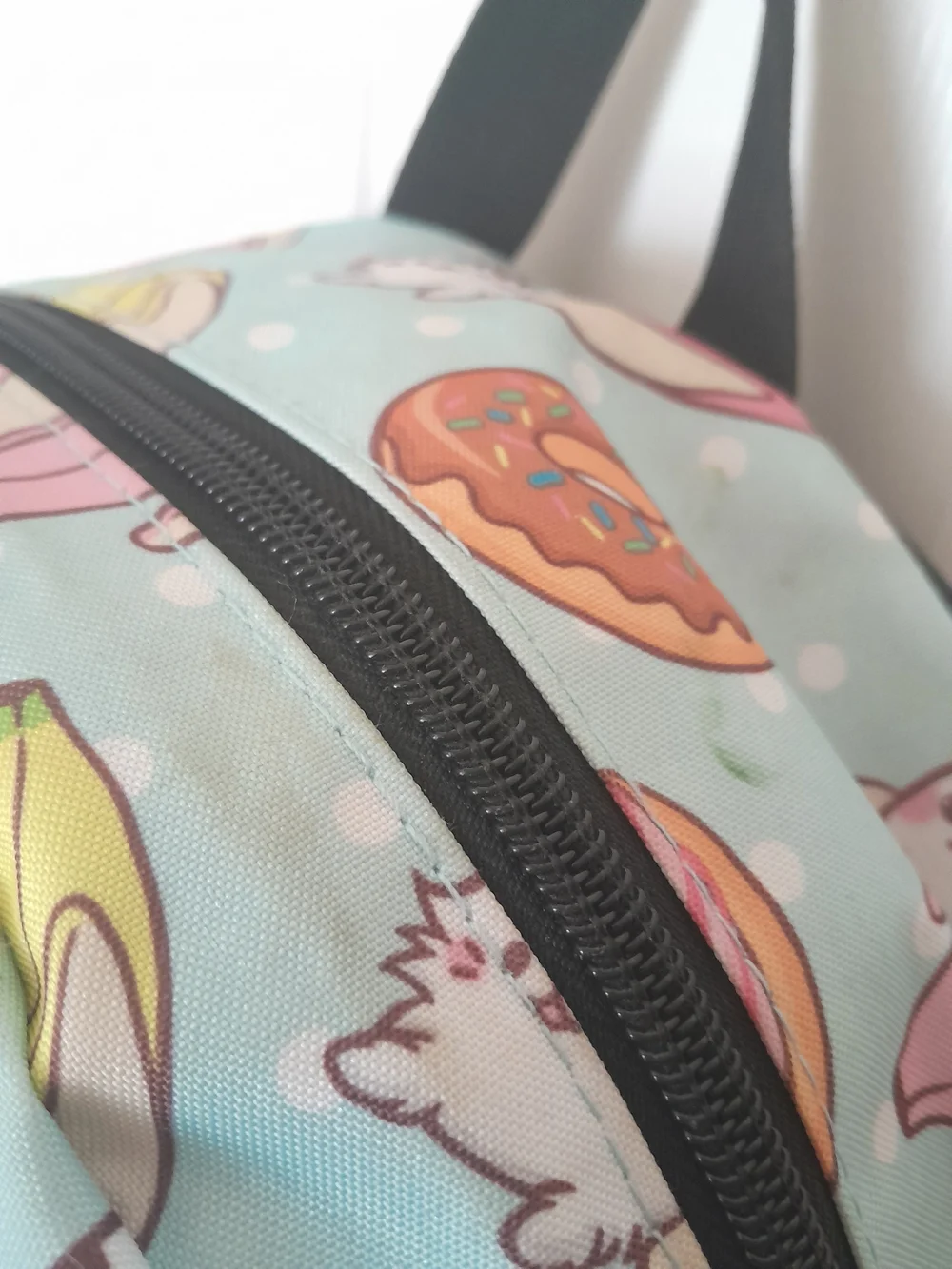 Kawaii Bananya Seafoam Blue/Green Backpack